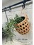 Dekoratif Çok Amaçlı Doğal El Yapımı Hasır Saksı Sepet / 10 x 10 cm 2