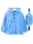 Kanguru Cep Çanta Aksesuarlı Polar Unisex Bebek & Çocuk Kapüşonlu Sweatshirt Mavi 001-0001969 1