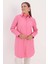 Pembe-Gizli Patlı Gömlek Tunik 1