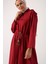 Koyu Bordo-Asimetrik Etekli Apoletli Gömlek Tunik 1