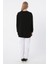 Siyah-Bisiklet Yaka Reglan Kol Sweatshirt 4