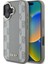 iPhone 16 Kılıf Dkny Orjinal Lisanslı Magsafe Şarj Özellikli 3D Yazılı Checkered Pattern Kapak Bej 1