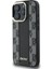 iPhone 16 Pro Max Kılıf Dkny Orjinal Lisanslı Magsafe Özellikli 3D Yazılı Checkered Pattern Siyah 2