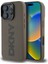 iPhone 16 Pro Max Kılıf Dkny Orjinal Lisanslı Magsafe Şarj Özellikli Pu Deri Plain Kapak Kahverengi 1