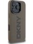 iPhone 16 Pro Max Kılıf Dkny Orjinal Lisanslı Magsafe Şarj Özellikli Pu Deri Plain Kapak Kahverengi 3
