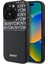 iPhone 16 Pro Max Kılıf Dkny Orjinal Lisanslı Kartlıklı 3D Yazılı Repeat Texture Pattern Kapak Siyah 1