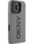 iPhone 16 Pro Kılıf Dkny Orjinal Lisanslı Magsafe Şarj Özellikli Pu Deri Plain Kapak Gri 3