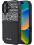 iPhone 16 Kılıf Dkny Orjinal Lisanslı Kartlıklı 3D Yazılı Repeat Texture Pattern Kapak Siyah 1