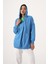 Saks-Oversize Kapüşonlu Yaka Detaylı Sweatshirt 1