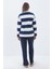 Indigo-Taş-Çizgili Sweatshirt 4