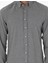 Erkek Gri Slim Fit Uzun Kollu Gömlek 50298570-VR024 6