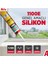 Beyaz Genel Amaçlı Silikon Yapıştırma Sızıntı Önleyici Dolgu Silikonu 1100E 280 gr 1 Adet 2