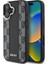 iPhone 16 Kılıf Dkny Orjinal Lisanslı Magsafe Şarj Özellikli 3D Yazılı Checkered Pattern Kapak Siyah 1