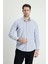 Uzun Kol Slim Fit Dar Kesim Çizgili Pamuklu Kolay Ütülenebilir Gömlek 1