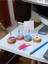 Pasta Süsü Desenli Donut Model Temalı Fotoğraf Not Tutacak Seti Ofis Masası Not Tutacağı Hediyelik 1