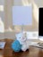 Mavi Sim Yumak Tutan Oturan Kawaii Kedi Temalı Not Tutacağı Fotoğraf Tutacak Tutucu Ofis Hediyelik 3