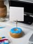 Mavi Jöleli Desenli Donut Model Temalı Fotoğraf Not Tutacak Ofis Masası Not Tutacağı Hediyelik 1