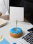 Mavi Jöleli Desenli Donut Model Temalı Fotoğraf Not Tutacak Ofis Masası Not Tutacağı Hediyelik 2