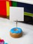 Mavi Jöleli Desenli Donut Model Temalı Fotoğraf Not Tutacak Ofis Masası Not Tutacağı Hediyelik 3