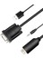 1.8m VGA - HDMI Kablosu VGA2HDMI Ses Video Adaptörü Hdtv Pc Için (Yurt Dışından) 1
