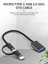 2'si 1 Arada USB 3.0 Otg Adaptör Kablosu Type-C Micro-Usb'den USB 3.0'a-Siyah (Yurt Dışından) 4