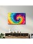 Abstract Colorful Pattern Dekorasyon Cam Duvar Tablosu 2