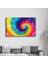 Abstract Colorful Pattern Dekorasyon Cam Duvar Tablosu 3