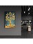 Abstract Deer & Flowers Dekorasyon Cam Duvar Tablosu 5
