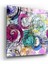Abstract Swirls And Circles Dekorasyon Cam Duvar Tablosu 1