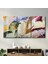 Abstract Oil Paint Patterns - Trio Dekorasyon Cam Duvar Tablosu 2