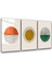 Abstract Sun - Trio Dekorasyon Cam Duvar Tablosu 1