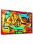 Abstract Musician Dekorasyon Cam Duvar Tablosu 1