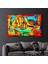 Abstract Musician Dekorasyon Cam Duvar Tablosu 5