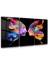 Butterfly Abstract Faces - Trio Dekorasyon Cam Duvar Tablosu 1