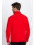 Unisex Standart Fit Anti-pilling Tüylenme Yapmayan Soğuk Geçirmez Kırmızı Dik Bato Yaka Polar Sweatshirt 7