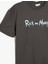 Rick And Morty Lisanslı Arkası Baskılı Kısa Kollu Bisiklet Yaka Tişört 3