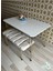 Gold Metal Ayaklı 70 x 110 Parlak Beyaz Mutfak Masası -Balkon-Çalışma Masası 3