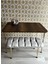 Gold Metal Ayaklı 70 x 110 Barok Mutfak Masası -Balkon-Çalışma Masası 2