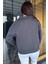 Dik Yaka Yarım Fermuarlı Şardonlu Kadın Sweatshirt 4