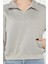Dik Yaka Yarım Fermuarlı Şardonlu Kadın Sweatshirt 4