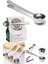 Paslanmaz Çelik Çay Kahve Bitki Çayı Mutfak Ölçü Kaşığı ve Paket Klipsi Silver 2