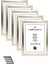 5 Adet A4 Çerçeve Eskitme Gümüş Renk Gerçek Camlı Belge Diploma Resim Fotoğraf Asılabilir 21 x 29.7 cm 1