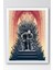 Game Of Thrones Iron Throne Çerçeveli Tablo - Taht Oyunları Dizi Posteri Tablo 1