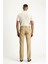 Slim Fit Dar Kesim Desenli Likralı Kanvas / Chino Pantolon 3