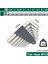 Torx Kafası 9pcs Xl Tarzı L Tipi Çift Uçlu Tornavida Iç Hex Anahtar Seti Allen Anahtar Hexagon Düz Topuz Torx Yıldız Başlı Anahtar Seti El Aletleri (Yurt Dışından) 4
