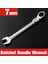 7mm Tarzı Esnek Başlı Ratchet Anahtar Seti Anahtarlar Kombinasyon Krom Kaplama Dişli Anahtar Aracı Seti Araba Tamir Ratchet (Yurt Dışından) 1