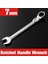 7mm Tarzı El Aleti Kromajlı Ratchet Anahtar Seti - Evrensel Ratchet Anahtar Kombinasyonlu Çift (Yurt Dışından) 1