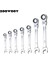 7mm Tarzı Esnek Başlıklı Kombine Ratchet Anahtar Takımı - Çift (Yurt Dışından) 4