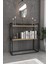 Ludlow 2 Raflı Metal Dresuar Lü x Dresuar Kitaplık Hol Antre Salon LU06-SM 1