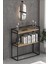 Ludlow 2 Raflı Metal Dresuar Lü x Dresuar Kitaplık Hol Antre Salon LU06-SM 2